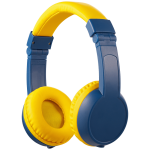 Volkano Sidekick Series Wired Kiddies Headphones with Share Port - Yellow/Blue - Image 16