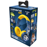 Volkano Sidekick Series Wired Kiddies Headphones with Share Port - Yellow/Blue - Image 18
