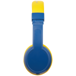 Volkano Sidekick Series Wired Kiddies Headphones with Share Port - Yellow/Blue - Image 2
