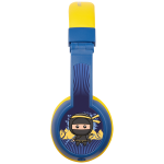Volkano Sidekick Series Wired Kiddies Headphones with Share Port - Yellow/Blue - Image 4