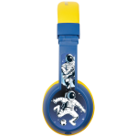 Volkano Sidekick Series Wired Kiddies Headphones with Share Port - Yellow/Blue - Image 5