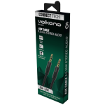 Volkano Slim Series Aux Cable 2m - Black - Image 2