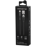 Volkano Slim Series Flat PVC Lightning Cable 1.2m - Black - Image 4