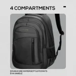 Volkano Spectre 15.6" Laptop Backpack - Black - Image 7