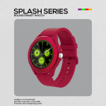 Volkano Splash Series Round Smartwatch - Red - Image 10
