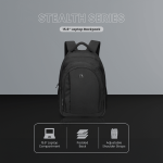 Volkano Stealth 15.6" Laptop Backpack - Black - Image 6