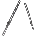 Volkano Steel Series Soundbar and Speaker TV Bracket - Black - Image 3
