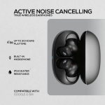 Volkano Sugar-Cube Active Noise Cancelling True Wireless Earphones - Black - Image 4