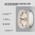 Volkano Sugar-Cube Active Noise-Cancelling True Wireless Earphones - Nude - Image 4