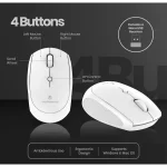 Volkano Talc Wireless Mouse - White - Image 4