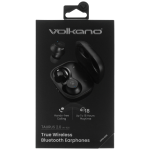 Volkano Taurus Series 2.0 True Wireless Earphones with Charging Case - Black - Image 11