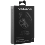 Volkano Taurus Series 2.0 True Wireless Earphones with Charging Case - Black - Image 12