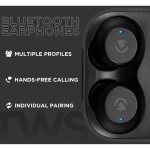 Volkano Taurus Series 2.0 True Wireless Earphones with Charging Case - Black - Image 7