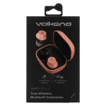 Volkano Taurus Series 2.0 True Wireless Earphones with Charging Case - Pink - Image 12