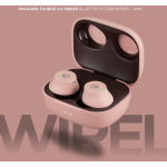 Volkano Taurus Series 2.0 True Wireless Earphones with Charging Case - Pink - Image 8