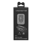 Volkano Veilix Series 45w PD Dual USB-A and USB-C Ultra Small Car Charger - Black - Image 3