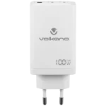 Volkano WattPro Series Triple Port 100W GanN Wall Charger - White - Image 2