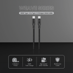 Volkano Weave Series 100w Type-C to Type-C 1.2m - Image 3