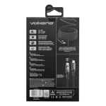 Volkano Weave Series 60w Magnetic Type-C Cable - Black - Image 4