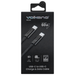Volkano Weave Series 60w USB C to USB C 1.2m-Black - Image 3
