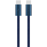 Volkano Weave Series 60w USB C to USB C 1.2m-Blue