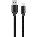 Volkano Weave Series Braided USB A to Type-C Cable 1.2m 60w - Black