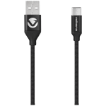 Volkano Weave Series Fabric Braided Micro USB Cable 1.2m - Black - Image 2