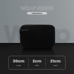 Volkano Wrap series 11.6" Laptop sleeve Black - Image 11