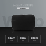 Volkano Wrap Series Laptop Sleeve 15.6" - Black - Image 12