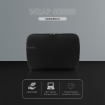 Volkano Wrap Series Laptop Sleeve 15.6" - Black - Image 14