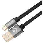 VolkanoX Couple Series Micro USB Premium Twin Pack 3m Charge/Data Cable - Black - Image 2