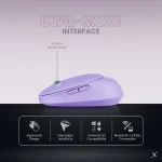 VolkanoX Crater Bluetooth Wireless Mouse - Purple - Image 10