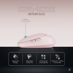 VolkanoX Crater Bluetooth Wireless Mouse - Rose - Image 10