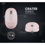 VolkanoX Crater Bluetooth Wireless Mouse - Rose - Image 11