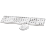 VolkanoX Garnet Bluetooth Wireless Keyboard and Mouse Combo - White - Image 2