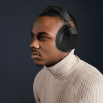 VolkanoX H400 Hybrid Active Noise Cancellation Headphones - Black - Image 5