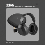 VolkanoX H400 Hybrid Active Noise Cancellation Headphones - Black - Image 6