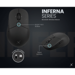 VolkanoX Inferna Bluetooth Wireless Mouse - Graphite - Image 11