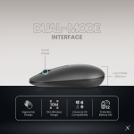 VolkanoX Lava Bluetooth Wireless Mouse - Gunmetal - Image 10