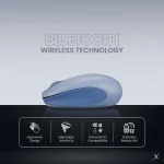 VolkanoX Magma Bluetooth Wireless Mouse - Blue Grey - Image 9