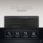 VolkanoX Scorch Bluetooth Wireless Keyboard and Mouse Combo - Graphite - Image 18