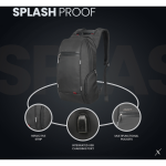 VolkanoX United 15.6" Laptop Backpack - Black - Image 9