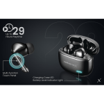 VolkanoX VXT200S Hybrid ANC TWS Earphones - Black - Image 12