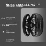 VolkanoX VXT200S Hybrid ANC TWS Earphones - Black - Image 6