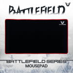 VX Gaming Battlefield series gaming mousepad - Extra large black/red - 550mm - Image 6