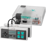 VX Gaming Classic 2.0 Series Game Station with 2 Controllers - Clear
