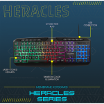 VX Gaming Heracles Series 4-in-1 Combo KB, Mouse, Mousepad, Headset - Image 5