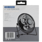 ZEN Cool Series 4" Mini Desk Fan - Black - Image 6