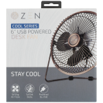 Zen Cool Series 6in Desk Fan - Copper - Image 4