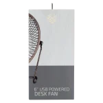 Zen Cool Series 6in Desk Fan - Copper - Image 8